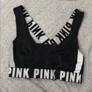 VS Pink Ultimate Strappy Sports Bra Crop